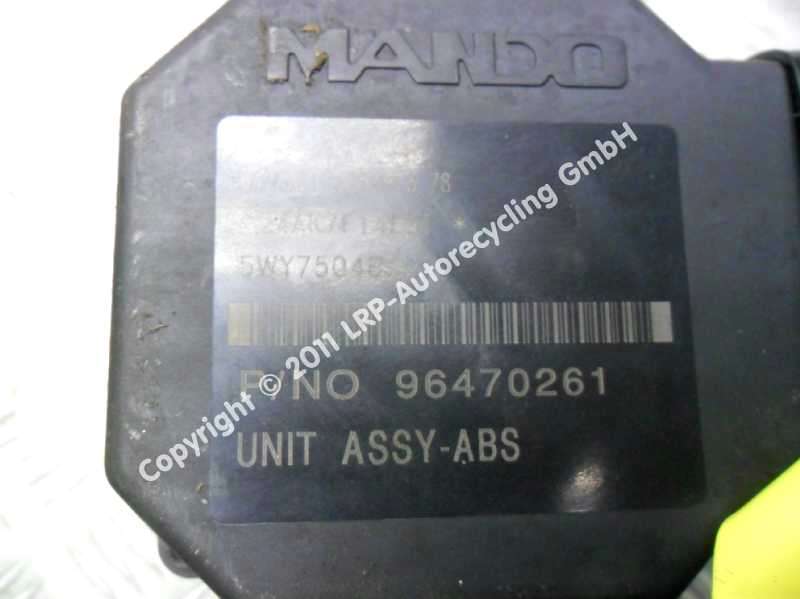 Chevrolet Kalos Hydroaggregat ABS Block 96470254 BJ2009